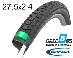  27.5X2.40 650B (62-584) Schwalbe Super Moto-X Greenguard,Snakeskin