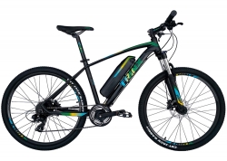Велосипед Trinx 26 X1E рама - 17 2021 Matt-Black-Green-Blue