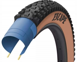  27.5X2.6 (66-584) Goodyear Escape Ultimate Tubeless Complete, Blk/Tan