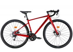 Велосипед 28 Leon GR-90 DD 2022 червоний з чорним, розмір - M