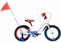 Велосипед 14 Formula RACE 2022 білий з червоним та синім