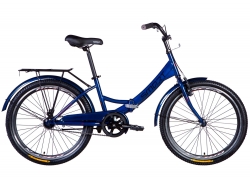 Велосипед 24 Formula SMART з багажником, без кошика 2024 синій, розмір - 15