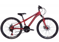 Велосипед 24 Discovery RIDER AM DD 2022 червоно-чорний, розмір - 11,5