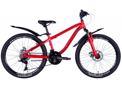 Велосипед 24 Discovery FLINT AM DD 2024 червоной, розмір - 13