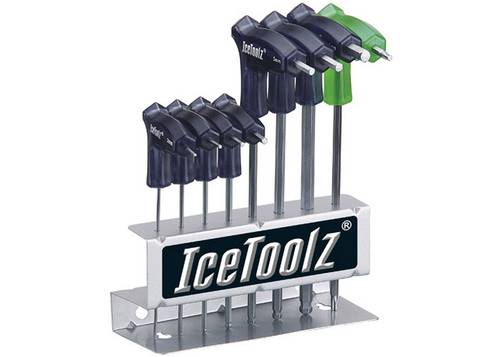 Набір ключів ICE TOOLZ 7M85 шестигранників д/мастер. 2x2.5x3x4x5x6x8 мм, з рукоятками і заокругленим кінцем